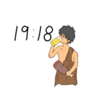 ちょうどキリの悪い時間だよ原始人（個別スタンプ：26）