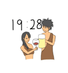 ちょうどキリの悪い時間だよ原始人（個別スタンプ：28）