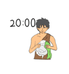ちょうどキリの悪い時間だよ原始人（個別スタンプ：30）
