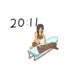 ちょうどキリの悪い時間だよ原始人（個別スタンプ：31）