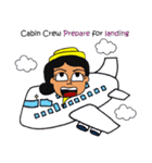Cute Cabin Crew Ver.2 [EN/TH]（個別スタンプ：6）