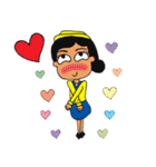 Cute Cabin Crew Ver.2 [EN/TH]（個別スタンプ：13）