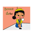 Cute Cabin Crew Ver.2 [EN/TH]（個別スタンプ：26）
