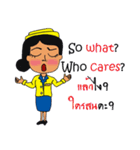 Cute Cabin Crew Ver.2 [EN/TH]（個別スタンプ：32）