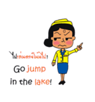 Cute Cabin Crew Ver.2 [EN/TH]（個別スタンプ：34）