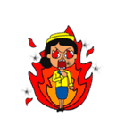 Cute Cabin Crew Ver.2 [EN/TH]（個別スタンプ：36）