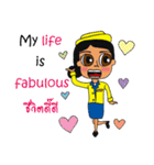 Cute Cabin Crew Ver.2 [EN/TH]（個別スタンプ：39）