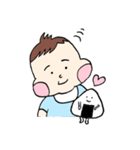 ほっぺた赤ちゃんとおにぎり（個別スタンプ：15）