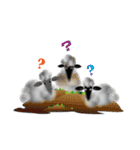 Black Face Sheep Grace 2（個別スタンプ：3）