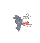 Two-sided Rabbit daily（個別スタンプ：8）