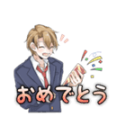 ブレザー男子（個別スタンプ：7）