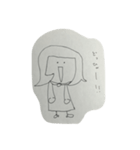 健気女子の日常1（個別スタンプ：1）