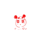 被り物パンダを被った人（個別スタンプ：7）