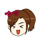 Ponytail x Girl（個別スタンプ：3）