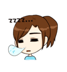 Ponytail x Girl（個別スタンプ：14）