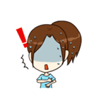 Ponytail x Girl（個別スタンプ：35）