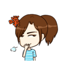Ponytail x Girl（個別スタンプ：37）
