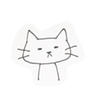 手描き！ゆる〜いネコ（個別スタンプ：1）
