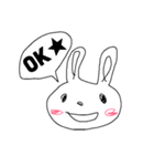 力ないうさぎ（個別スタンプ：1）