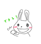 力ないうさぎ（個別スタンプ：5）