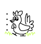 とにかく無言な動物たち（個別スタンプ：1）