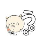 にゃん吉のとっさの一言2 みやすいでか文字（個別スタンプ：5）