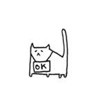 髭無いし表情もそんなに無い猫（個別スタンプ：20）