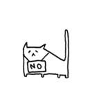 髭無いし表情もそんなに無い猫（個別スタンプ：22）