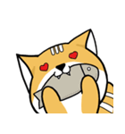 Big head Fox cat（個別スタンプ：27）