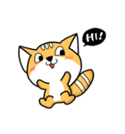 Big head Fox cat（個別スタンプ：34）