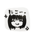 おんなのこ筆ペン（個別スタンプ：7）