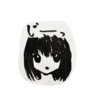 おんなのこ筆ペン（個別スタンプ：8）