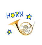ホルンを吹く人のためのスタンプ（個別スタンプ：8）
