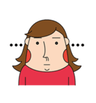 Curly hair couple（個別スタンプ：29）