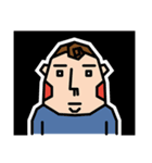 Curly hair couple（個別スタンプ：39）