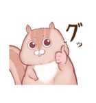 ポチャいリス、ポチャリス君。太りすぎ（個別スタンプ：16）