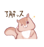 ポチャいリス、ポチャリス君。太りすぎ（個別スタンプ：17）