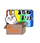 まりえさんが使ううさぎスタンプ（個別スタンプ：39）