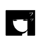 黒髪ぱっつん女子 パート3（個別スタンプ：5）