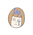 喜怒哀楽表情スタンプ（個別スタンプ：4）