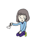 Relax lady（個別スタンプ：24）