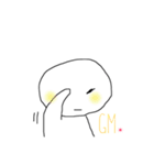 シンプル顔（個別スタンプ：5）