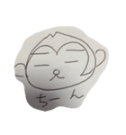 もみあげ栗サル（個別スタンプ：3）