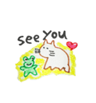 frog that mr.wrote re-challenge（個別スタンプ：14）