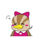 幸せを運ぶまるがも（個別スタンプ：1）