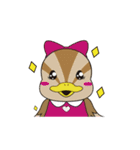 幸せを運ぶまるがも（個別スタンプ：8）
