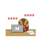 幸せを運ぶまるがも（個別スタンプ：25）