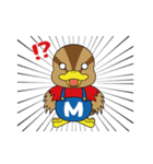 幸せを運ぶまるがも（個別スタンプ：34）