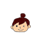 おだんごの女の子のスタンプ（個別スタンプ：4）