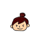 おだんごの女の子のスタンプ（個別スタンプ：7）